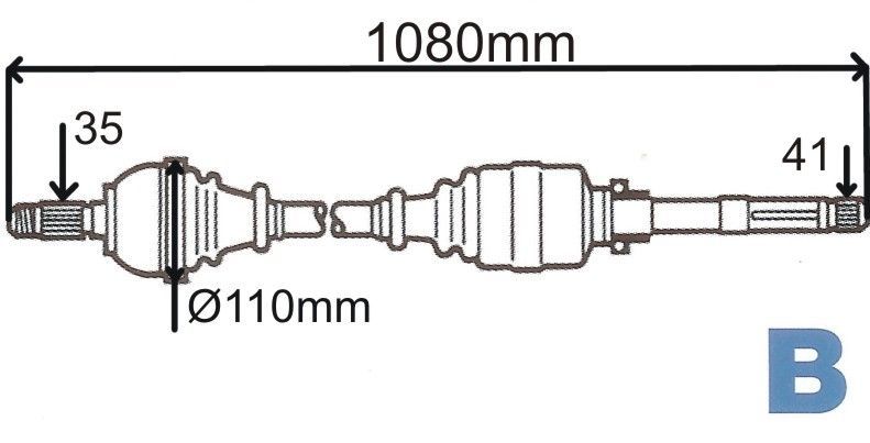 T5491     =T2125 POLOOSA.P BOXER 3.1T,3.5T PRAVÁ
